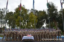 Slvnostn nstup prslunkov SLOVCON - UNFICYP