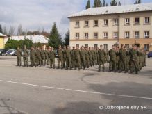 Slvnostn nstup Prporu podpory velenia PS ku Du ozbrojench sl SR